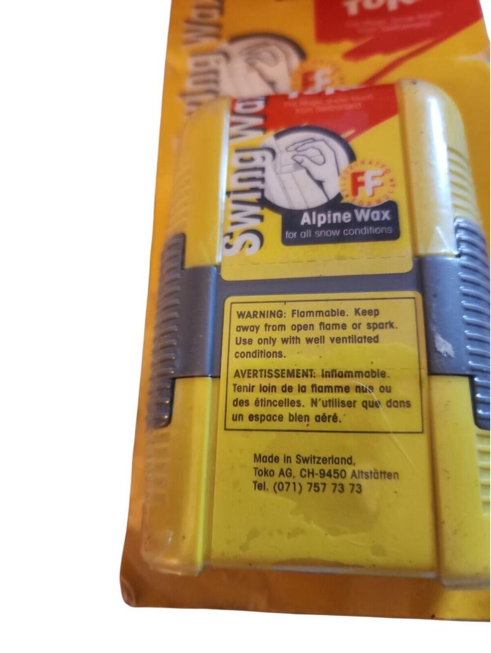 Toko Swing Wax Alpine Tuning Wax All Snow Conditions Switzerland 1970s-90's